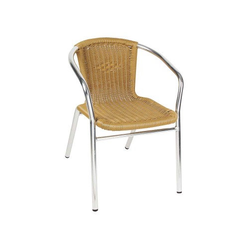 Καρέκλα Αλουμινίου με Συνθετικό Rattan