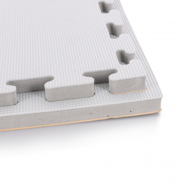 Δάπεδο Προστασίας Puzzle EVA 100x100x2 cm – Ξύλο / Γκρι