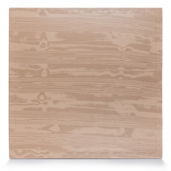 Δάπεδο Προστασίας Puzzle EVA 100x100x2,5 cm – Ξύλο / Μαύρο