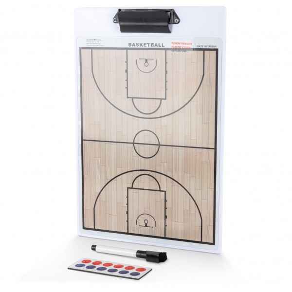 Ταμπλό Προπονητή Basket Διπλής Όψης Μαγνητικό 25,0x37,0 cm