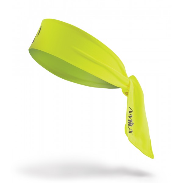 Περιμετώπιο Bandana AMILA Tie Band Lime/Yellow