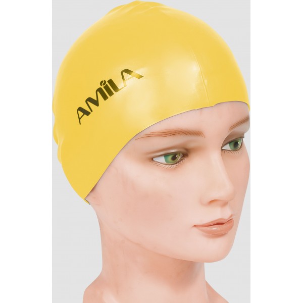Σκουφάκι Κολύμβησης AMILA Basic Κίτρινο