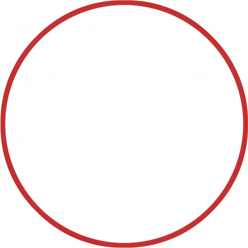Χούλα-Χουπ 60cm - Φ18mm - 120gr, Κόκκινο