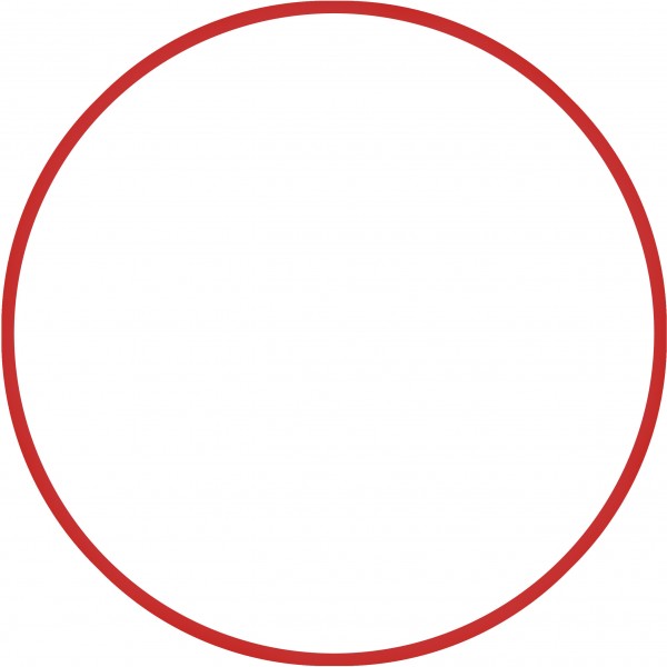 Χούλα-Χουπ 60cm - Φ18mm - 120gr, Κόκκινο