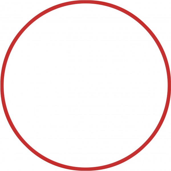 Χούλα-Χουπ 70cm - Φ19mm - 175gr, Κόκκινο