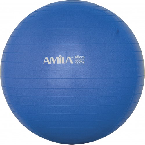 Μπάλα Γυμναστικής AMILA GYMBALL 45cm Μπλε Bulk