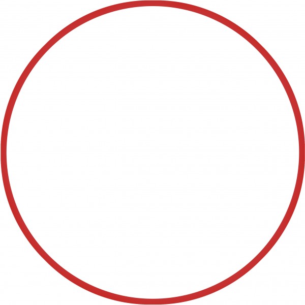 Χούλα-Χουπ 70cm - Φ19mm - 260gr, Κόκκινο