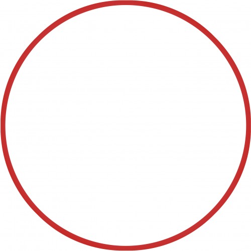 Χούλα-Χουπ 60cm - Φ18mm - 155gr, Κόκκινο
