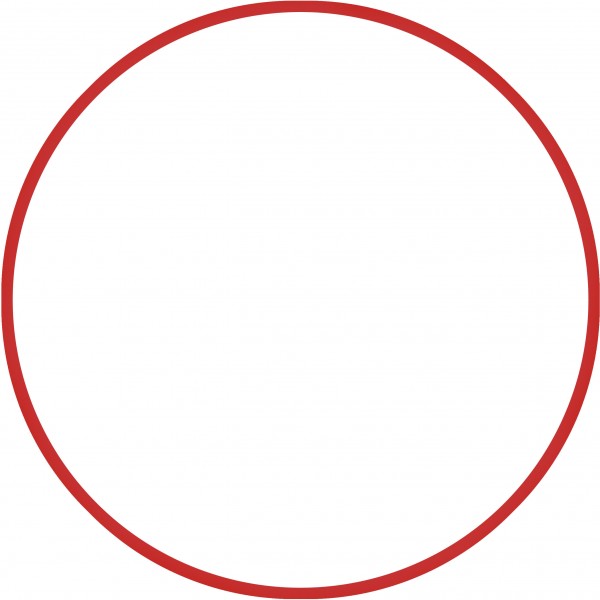 Χούλα-Χουπ 60cm - Φ18mm - 155gr, Κόκκινο