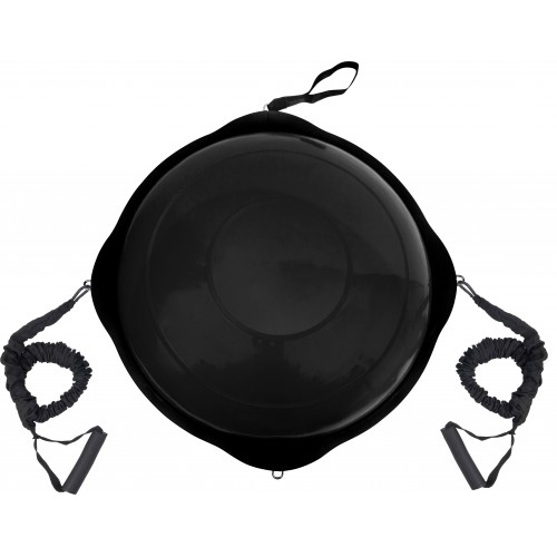 AMILA Balance Ball με Ξύλινη Βάση Mat Black 63cm