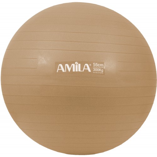 Μπάλα Γυμναστικής AMILA GYMBALL 55cm Χρυσή Bulk