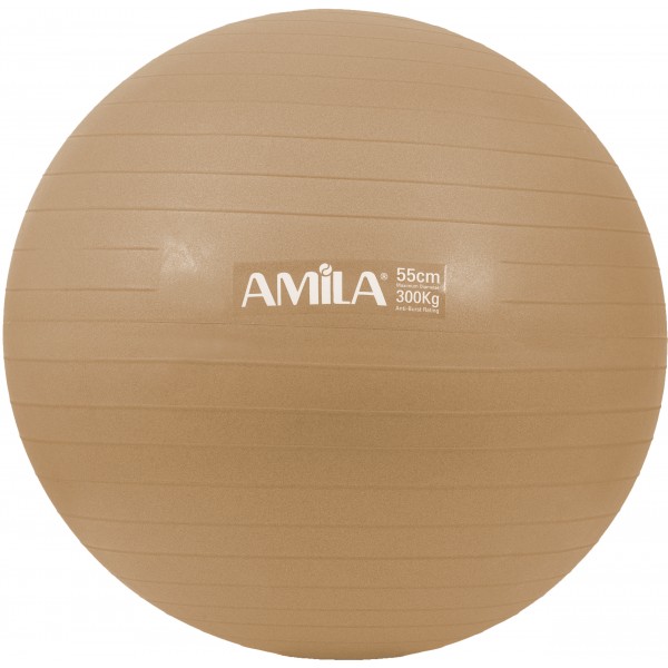 Μπάλα Γυμναστικής AMILA GYMBALL 55cm Χρυσή Bulk