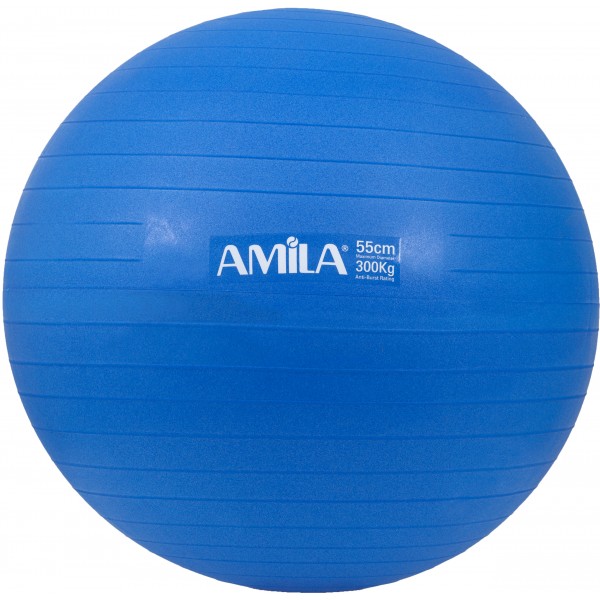 Μπάλα Γυμναστικής AMILA GYMBALL 55cm Μπλε Bulk