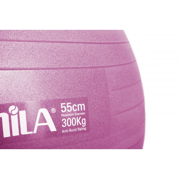 Μπάλα Γυμναστικής AMILA GYMBALL 55cm Ροζ Bulk