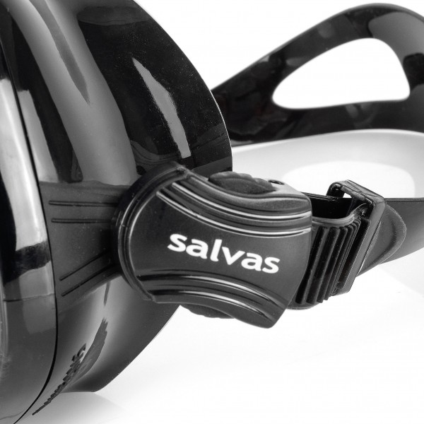 Μάσκα Θαλάσσης Salvas Wanted Black Silicone band
