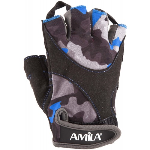 Γάντια Άρσης Βαρών AMILA Amara Lycra CamoBlue XL
