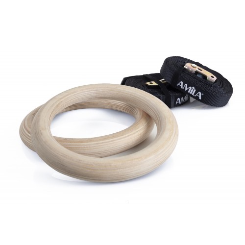 Κρίκοι γυμναστικής AMILA WOOD Gymnastics Rings