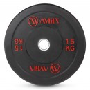 Δίσκος AMILA Black R Bumper Slim 50mm 15Kg