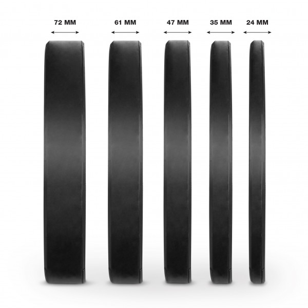 Δίσκος AMILA Black W Bumper Slim 50mm 25Kg
