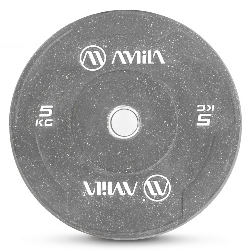 Δίσκος Color Bumper Plate Slim 50 mm 5 kg – Γκρι