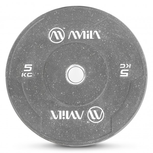 Δίσκος Color Bumper Plate Slim 50 mm 5 kg – Γκρι