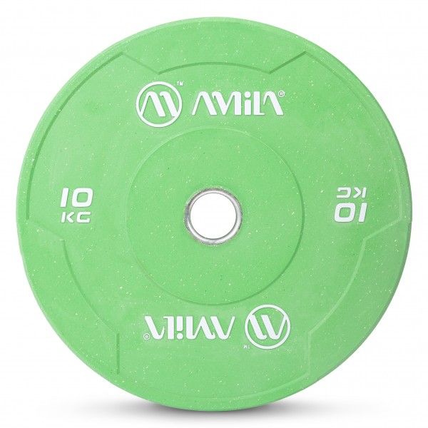 Δίσκος Color Bumper Plate Slim 50 mm 10 kg – Πράσινο Δίσκος Color Bumper Plate Slim 50 mm 10 kg – Πράσινο