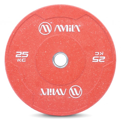 Δίσκος Color Bumper Plate Slim 50 mm 25 kg – Κόκκινο Δίσκος Color Bumper Plate Slim 50 mm 25 kg – Κόκκινο