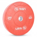 Δίσκος Color Bumper Plate Slim 50 mm 25 kg – Κόκκινο Δίσκος Color Bumper Plate Slim 50 mm 25 kg – Κόκκινο