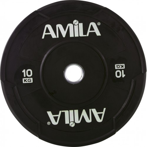 Δίσκος AMILA Black W Bumper 50mm 10Kg