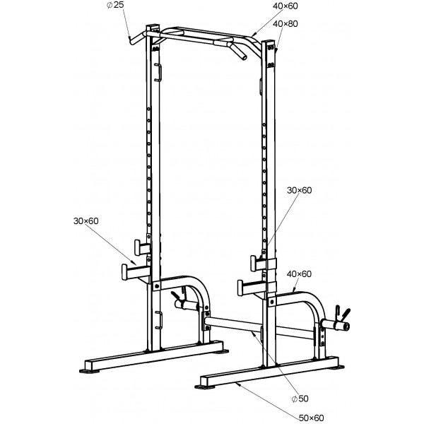 Μηχάνημα Half Rack AMILA HR350