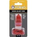 Σφυρίχτρα FOX40 Sonic Blast CMG Safety Κόκκινη με Κορδόνι