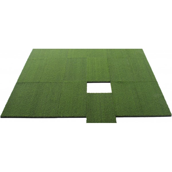 Λαστιχένιο Πάτωμα BeGREEN Active Πλακάκι 48x98cm 15mm Πράσινο