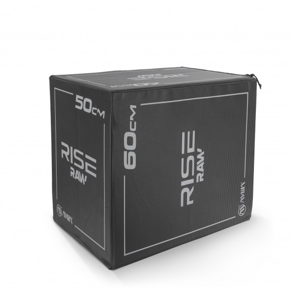Πλειομετρικό Κουτί Plyo Box Raw Rise 40x50x60 cm - Μαύρο