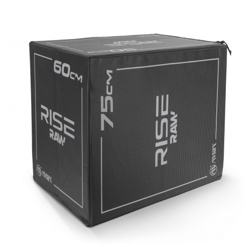 Πλειομετρικό Κουτί Plyo Box Raw Rise 50x60x75 cm - Μαύρο