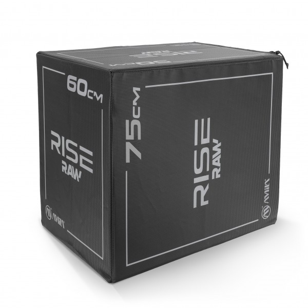 Πλειομετρικό Κουτί Plyo Box Raw Rise 50x60x75 cm - Μαύρο