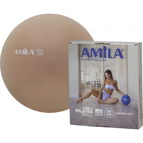 Μπάλα Γυμναστικής AMILA Pilates Ball 19cm Χρυσή