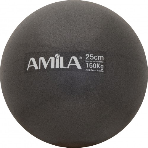 Μπάλα Γυμναστικής AMILA Pilates Ball 25cm Μαύρη Bulk