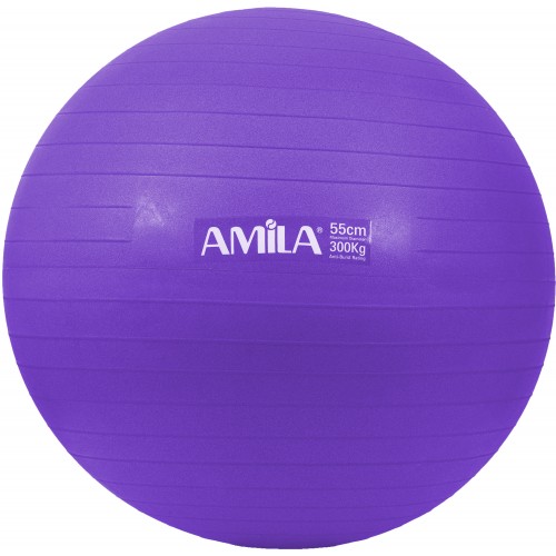 Μπάλα Γυμναστικής AMILA GYMBALL 55cm Μωβ