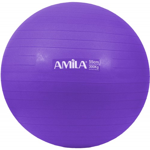 Μπάλα Γυμναστικής AMILA GYMBALL 55cm Μωβ