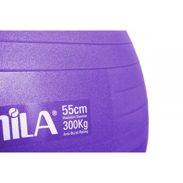 Μπάλα Γυμναστικής AMILA GYMBALL 55cm Μωβ