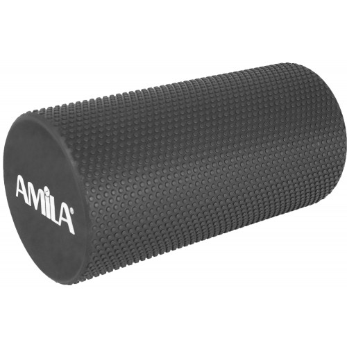 AMILA Foam Roller Pro Φ15x30cm Μαύρο