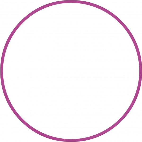 Χούλα-Χουπ HQ 60cm - Φ19mm - 230gr, Φούξια