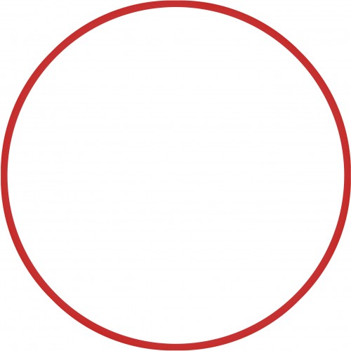 Χούλα-Χουπ HQ 60cm - Φ19mm - 230gr, Κόκκινο