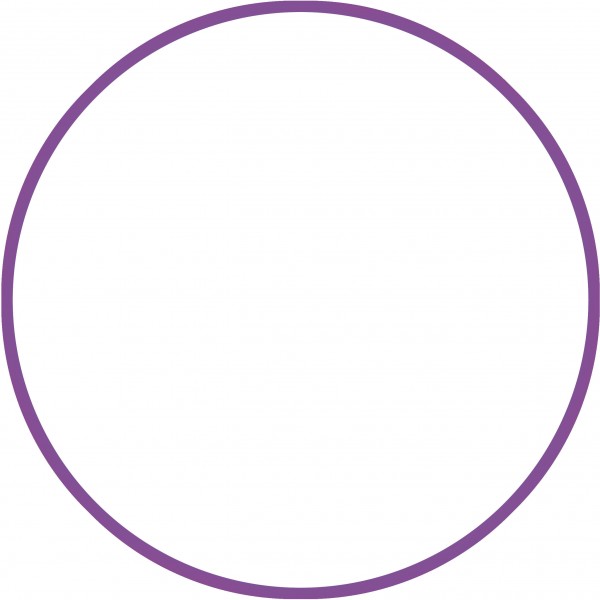 Χούλα-Χουπ HQ 60cm - Φ19mm - 230gr, Μωβ