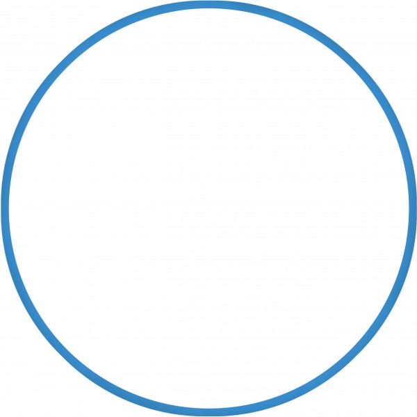 Χούλα-Χουπ HQ 60cm - Φ19mm - 230gr, Μπλε