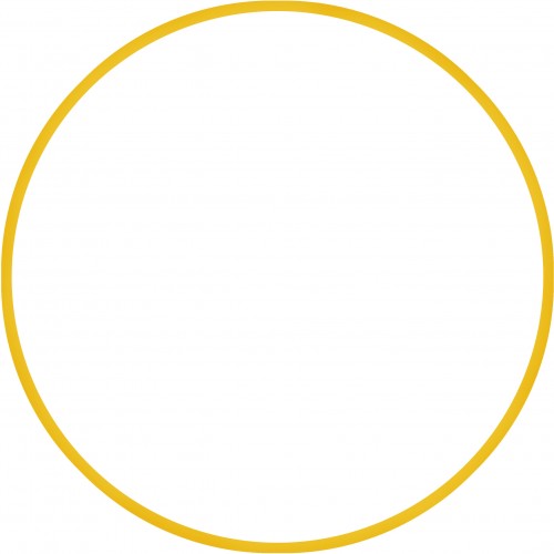 Χούλα-Χουπ HQ 60cm - Φ19mm - 230gr, Κίτρινο