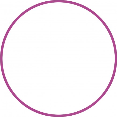 Χούλα-Χουπ HQ 70cm - Φ19mm - 280gr, Φούξια