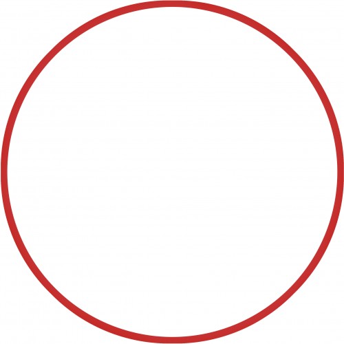 Χούλα-Χουπ HQ 70cm - Φ19mm - 280gr, Κόκκινο