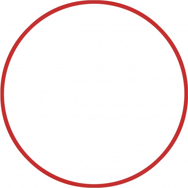 Χούλα-Χουπ HQ 70cm - Φ19mm - 280gr, Κόκκινο