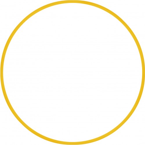 Χούλα-Χουπ HQ 70cm - Φ19mm - 280gr, Κίτρινο